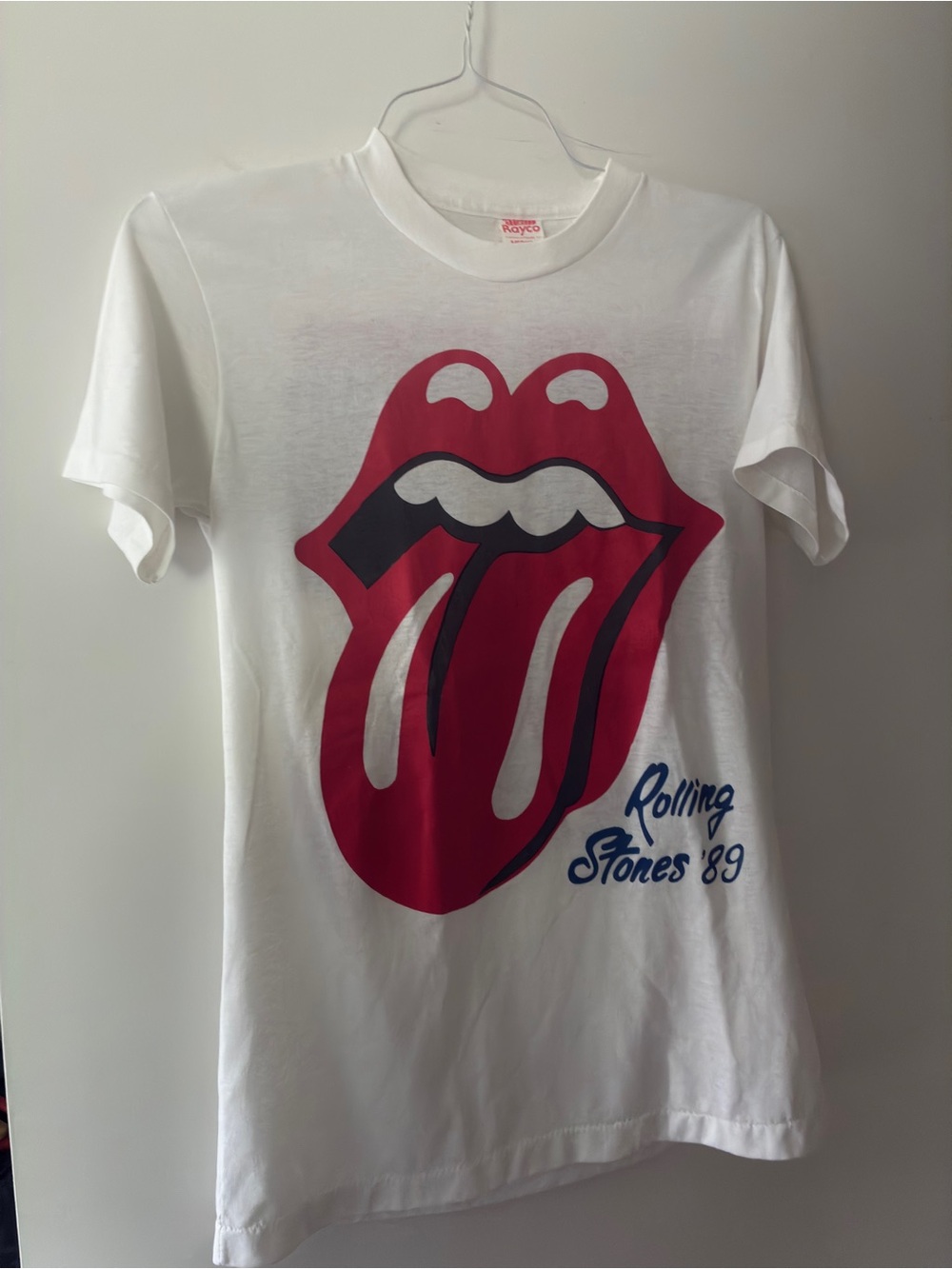 Vintage 1989 Rolling Stones T-shirt Steel Wheels Tour Rayco Concert Tee USA Made